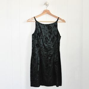 VINTAGE All That Jazz Green Floral Dress